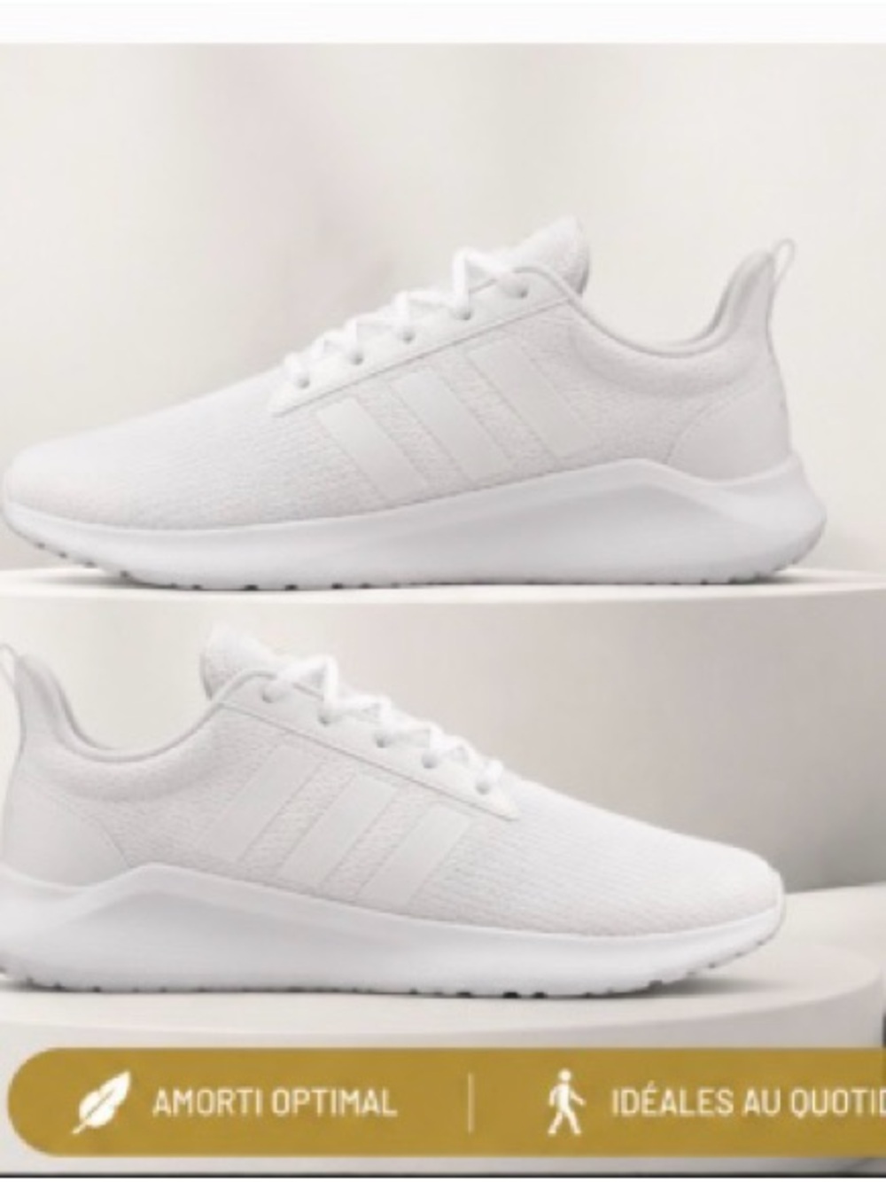Kids All-White Mesh Athletic Sneakers